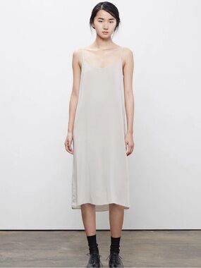 La Garconne Moderne Slip Dress light grey M NWT